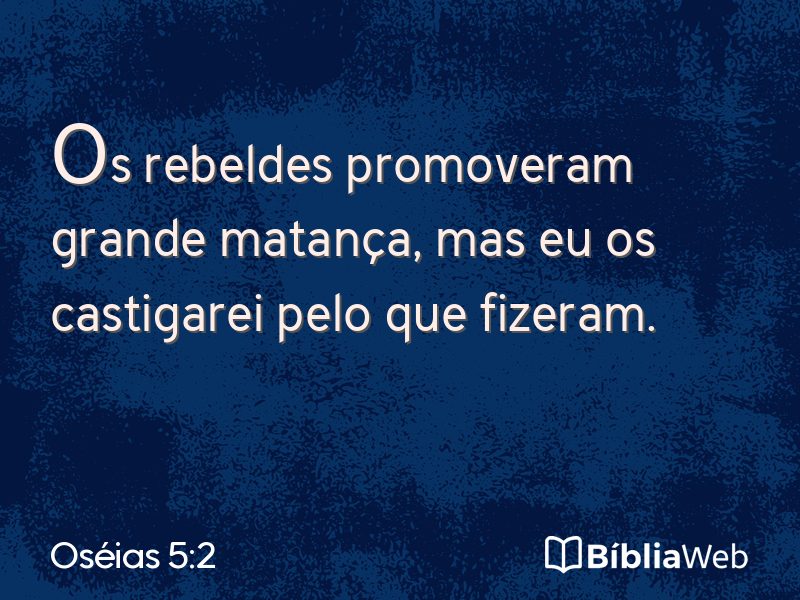 Oséias 5:2 em imagem para compartilhar