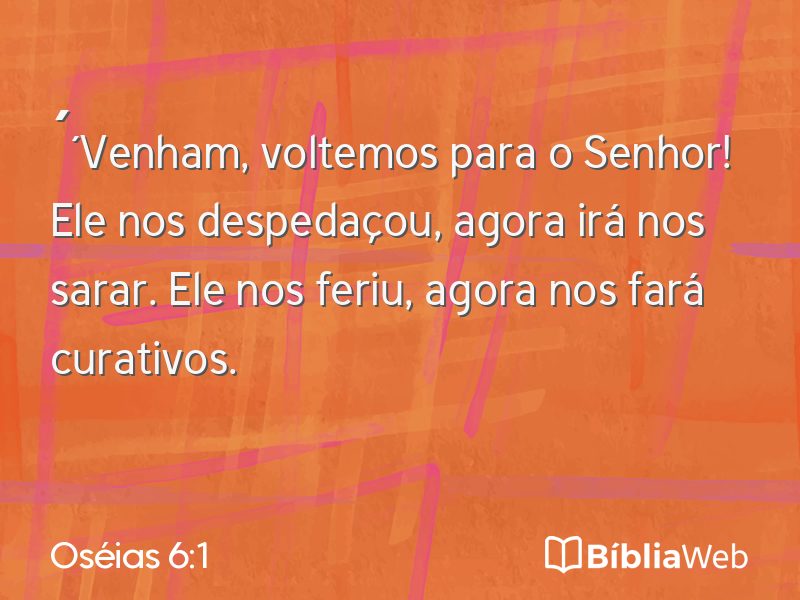 Oséias 6:1 em imagem para compartilhar