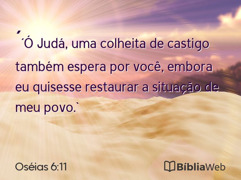 Oséias 6:11 em imagem para compartilhar