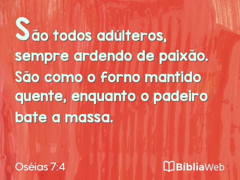 Oséias 7:4 em imagem para compartilhar