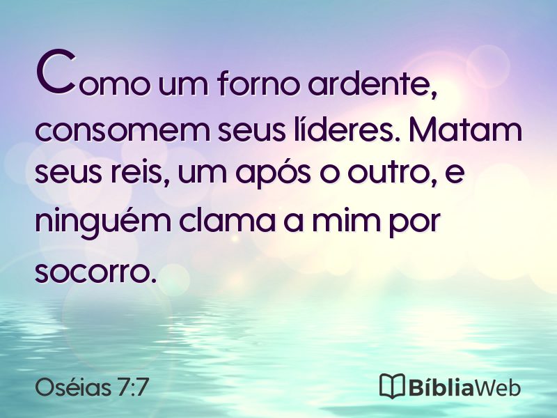Oséias 7:7 em imagem para compartilhar