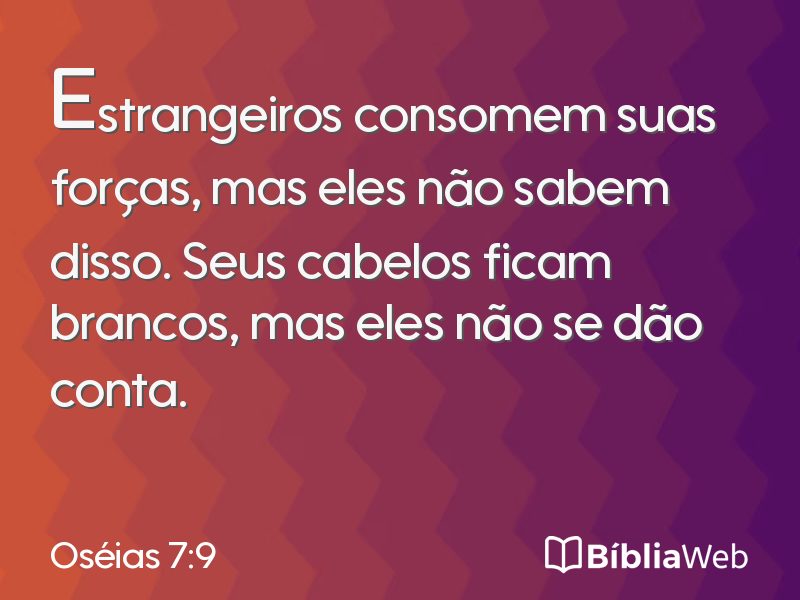Oséias 7:9 em imagem para compartilhar