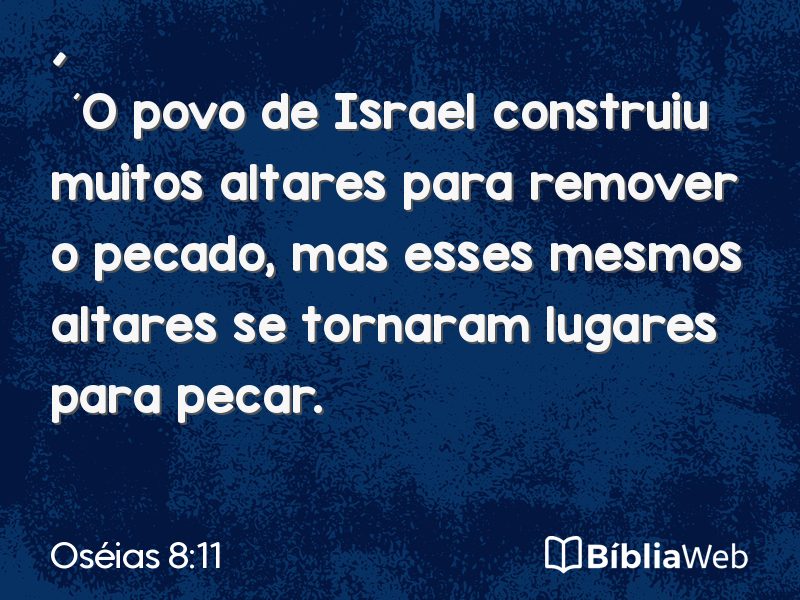 Oséias 8:11 em imagem para compartilhar