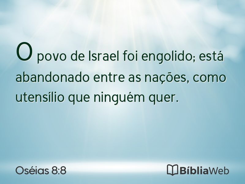 Oséias 8:8 em imagem para compartilhar