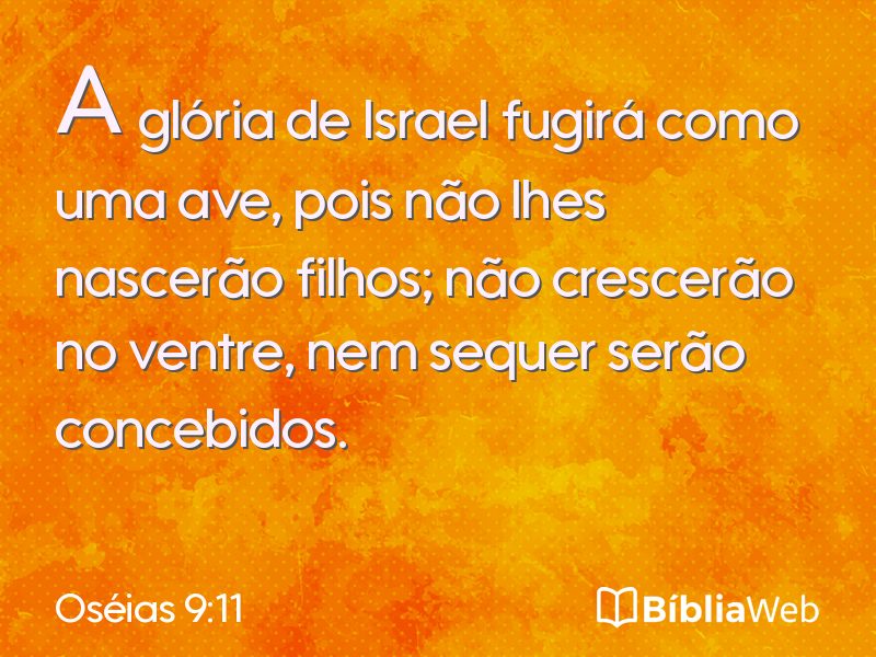 Oséias 9:11 em imagem para compartilhar