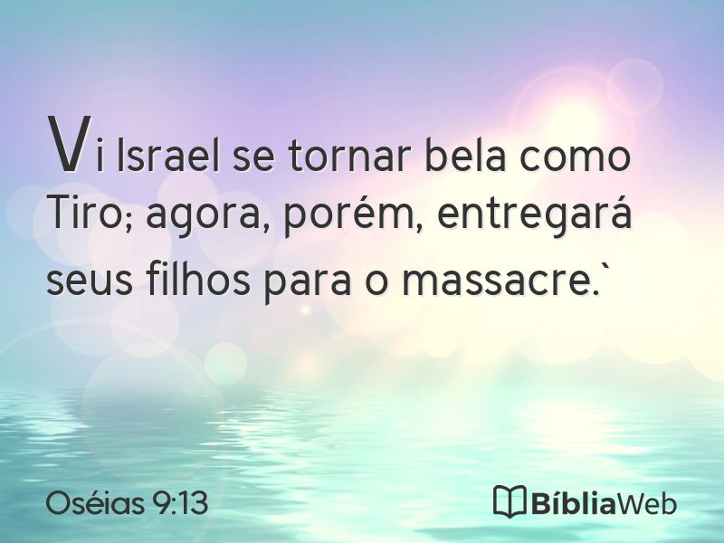 Oséias 9:13 em imagem para compartilhar