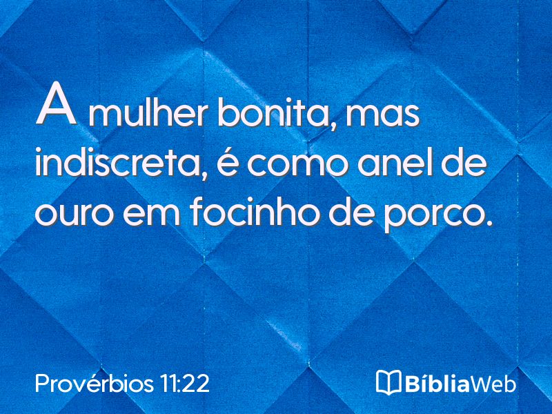 Provérbios 11:22 em imagem para compartilhar