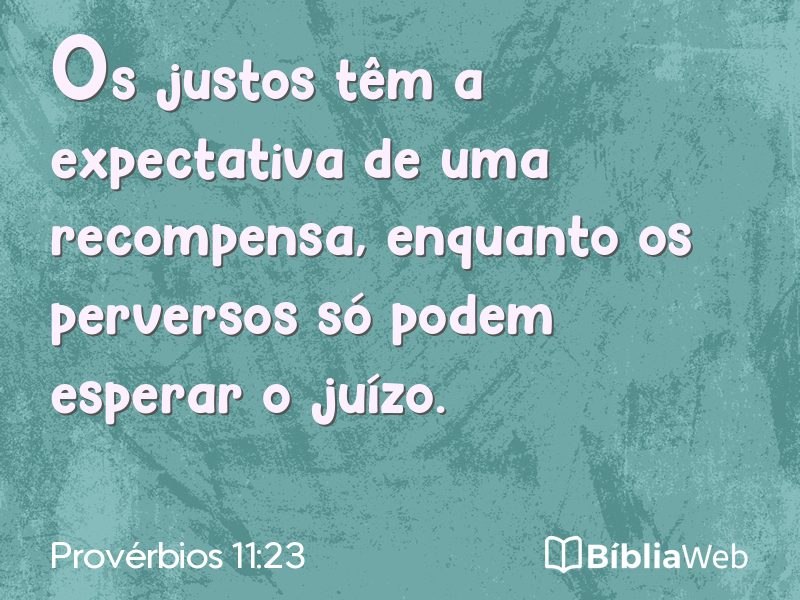 Provérbios 11:23 em imagem para compartilhar