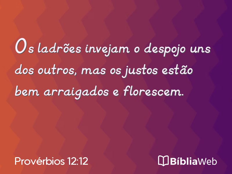 Provérbios 12:12 em imagem para compartilhar