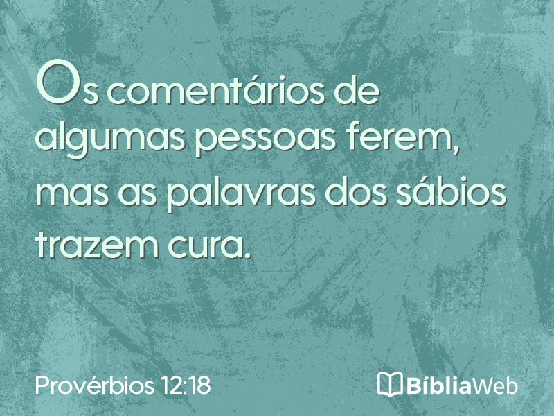 Provérbios 12:18 em imagem para compartilhar