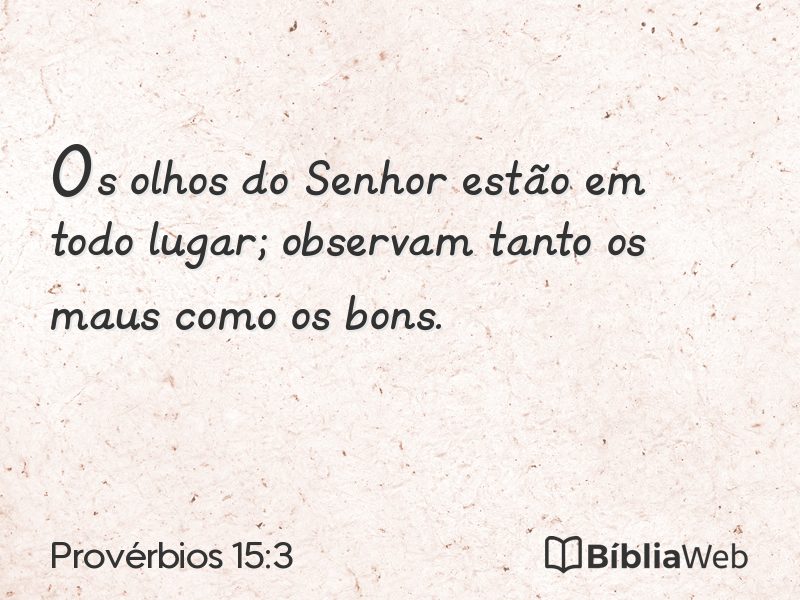Provérbios 15:3 em imagem para compartilhar