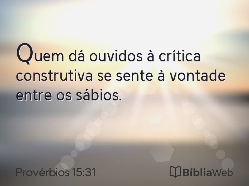 Provérbios 15:31 em imagem para compartilhar