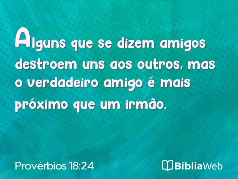 Provérbios 18:24 em imagem para compartilhar