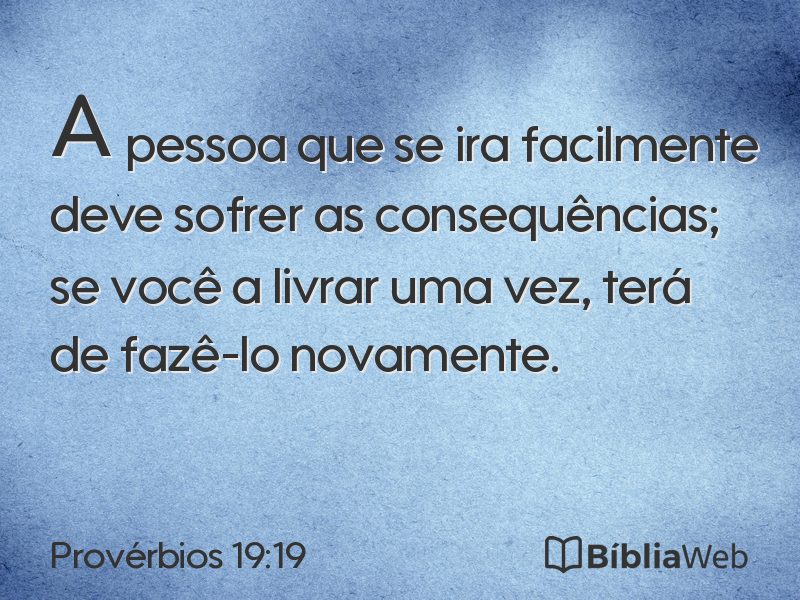 Provérbios 19:19 em imagem para compartilhar
