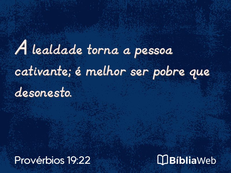Provérbios 19:22 em imagem para compartilhar