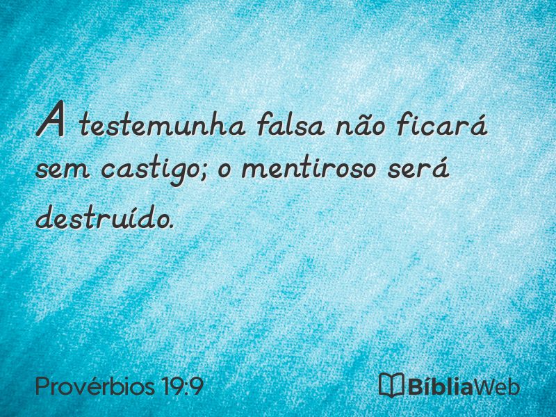 Provérbios 19:9 em imagem para compartilhar
