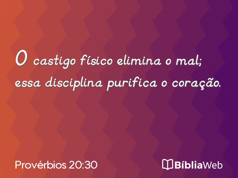 Provérbios 20:30 em imagem para compartilhar