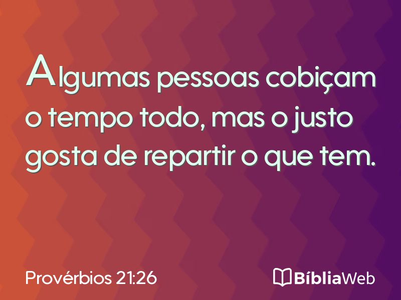 Provérbios 21:26 em imagem para compartilhar