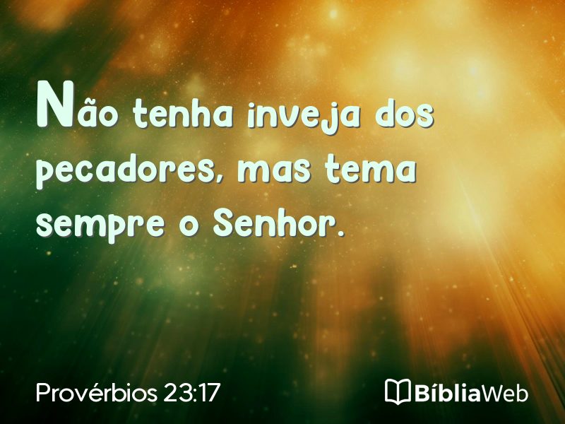 Provérbios 23:17 em imagem para compartilhar