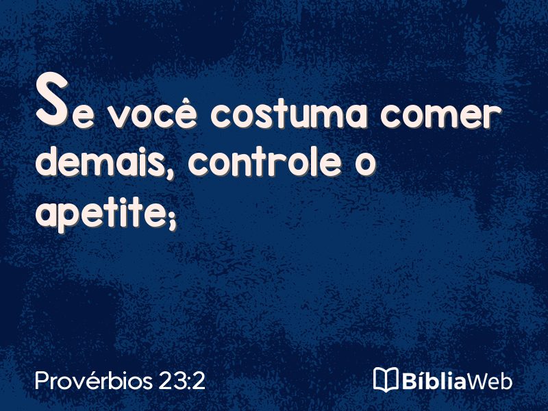 Provérbios 23:2 em imagem para compartilhar