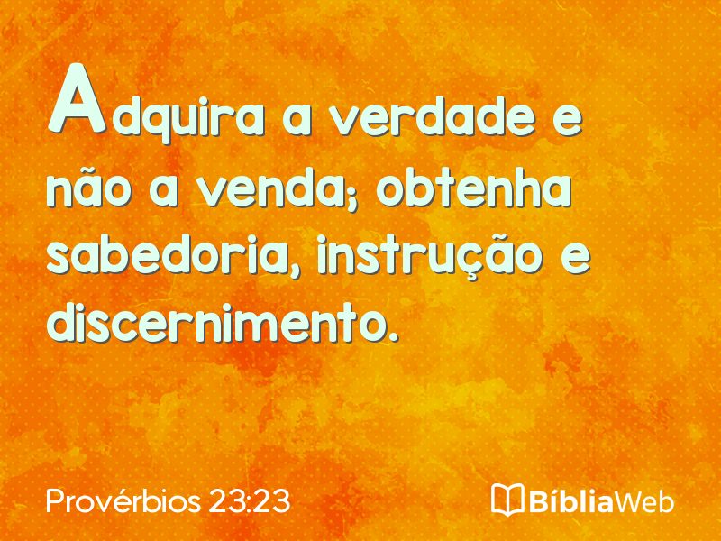 Provérbios 23:23 em imagem para compartilhar