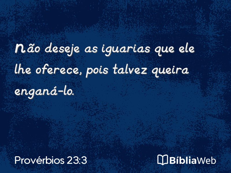 Provérbios 23:3 em imagem para compartilhar