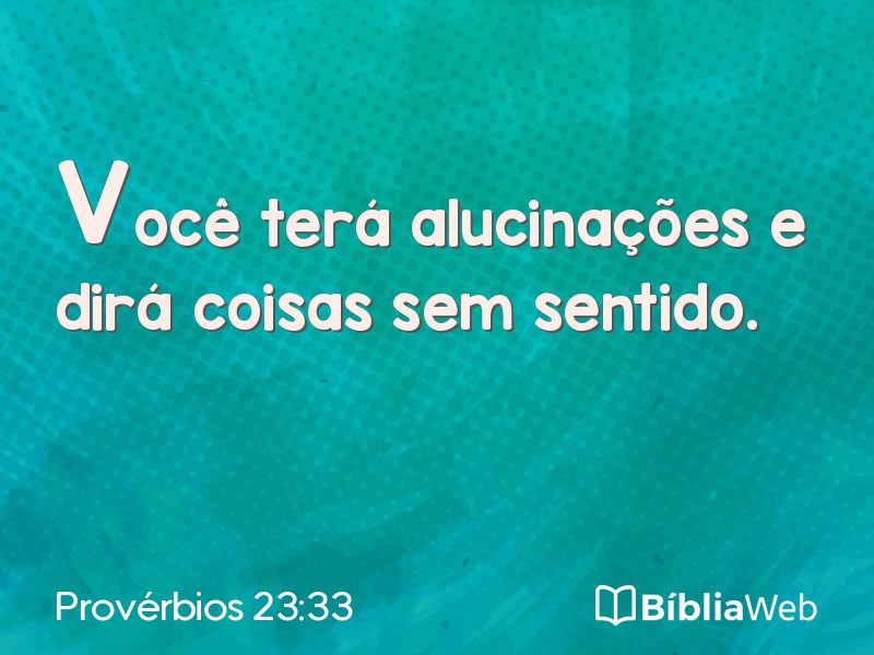 Provérbios 23:33 em imagem para compartilhar