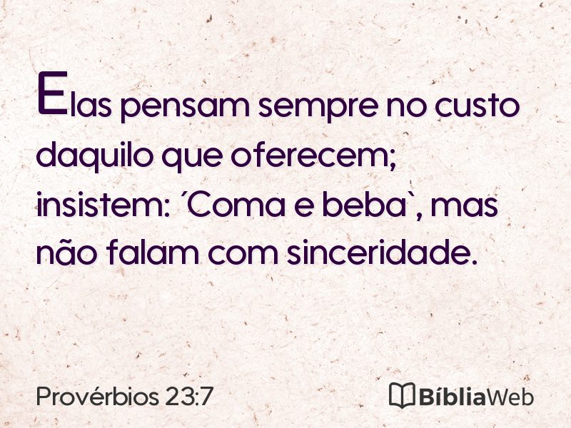 Provérbios 23:7 em imagem para compartilhar