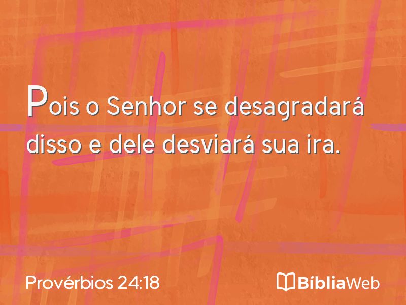 Provérbios 24:18 em imagem para compartilhar