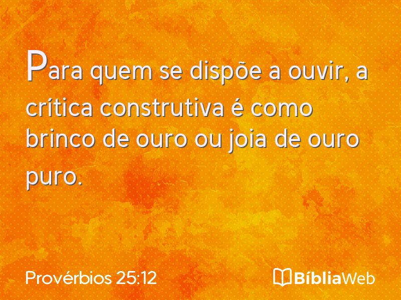 Provérbios 25:12 em imagem para compartilhar