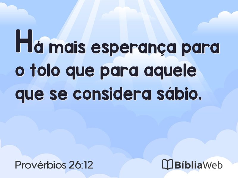 Provérbios 26:12 em imagem para compartilhar