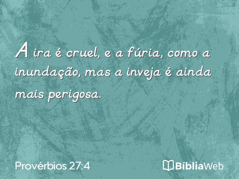 Provérbios 27:4 em imagem para compartilhar