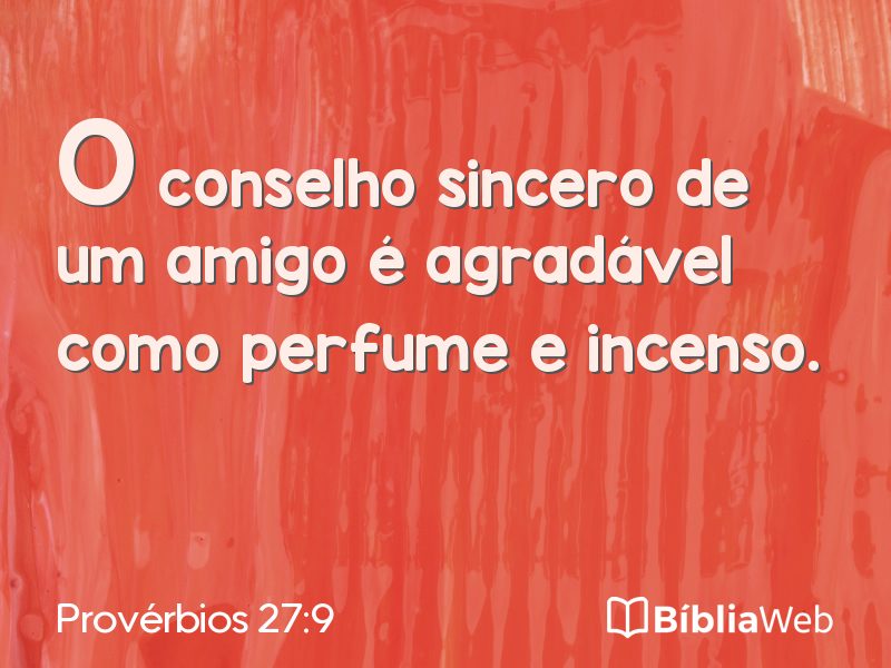 Provérbios 27:9 em imagem para compartilhar
