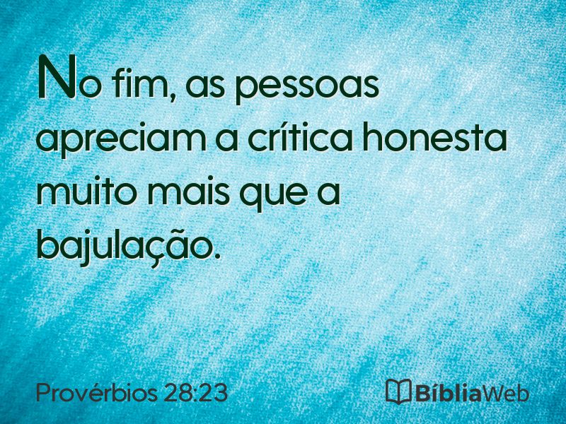 Provérbios 28:23 em imagem para compartilhar