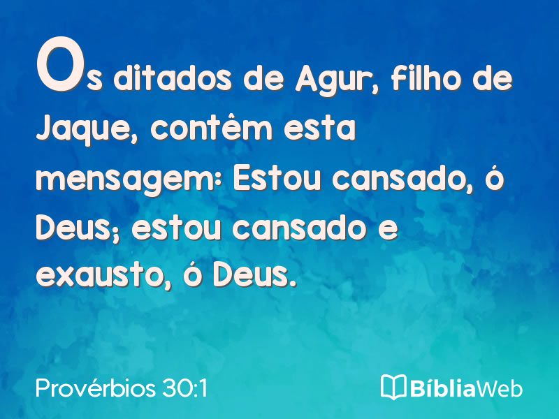 Provérbios 30:1 em imagem para compartilhar