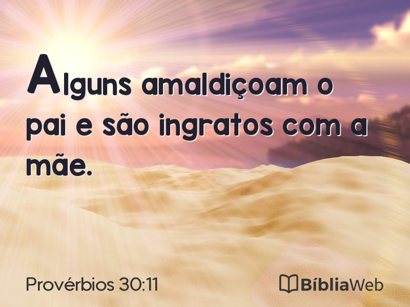 Provérbios 30:11 em imagem para compartilhar