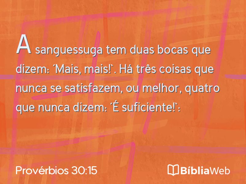 Provérbios 30:15 em imagem para compartilhar
