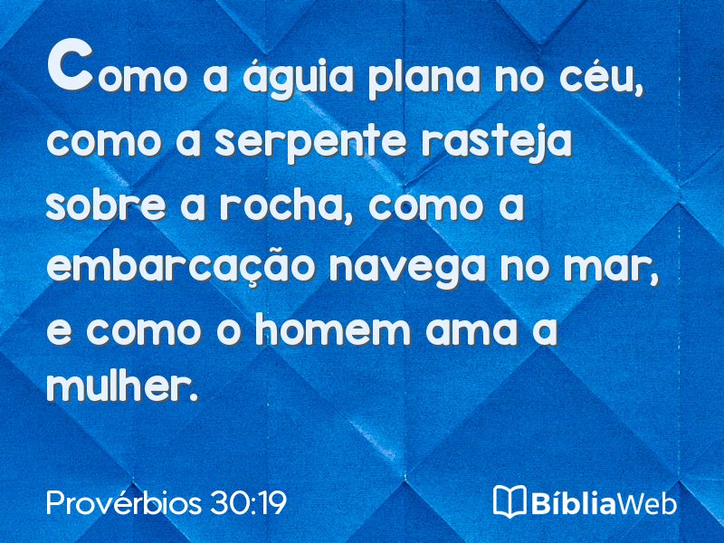 Provérbios 30:19 em imagem para compartilhar