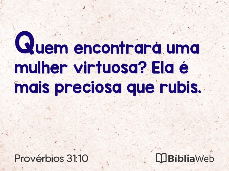 Provérbios 31:10 em imagem para compartilhar