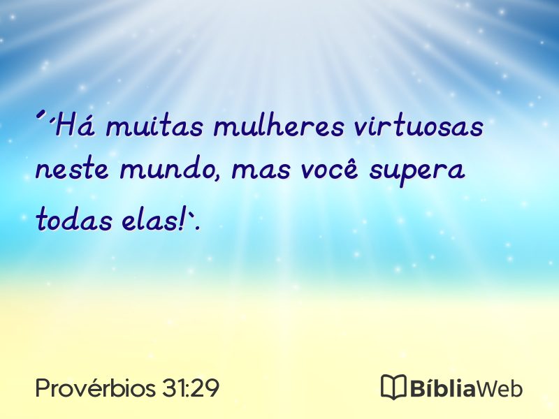Provérbios 31:29 em imagem para compartilhar