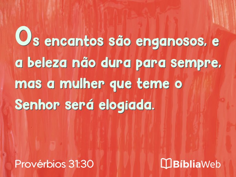 Provérbios 31:30 em imagem para compartilhar