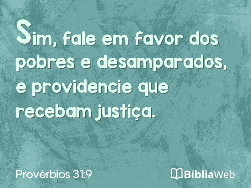 Provérbios 31:9 em imagem para compartilhar