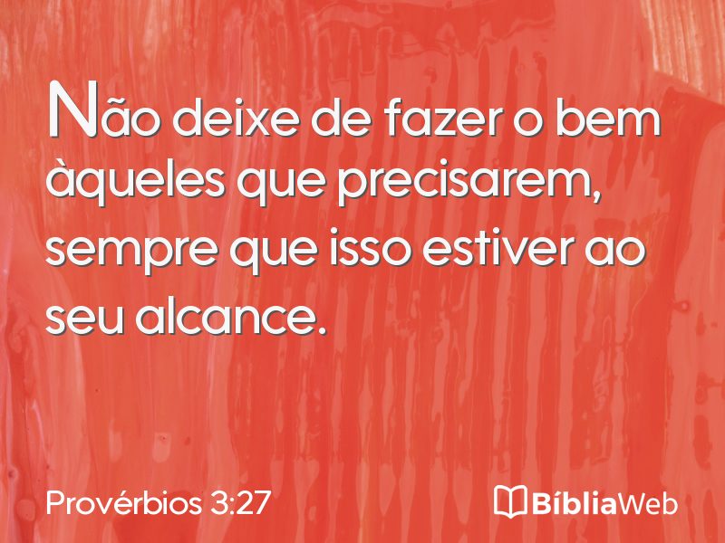 Provérbios 3:27 em imagem para compartilhar
