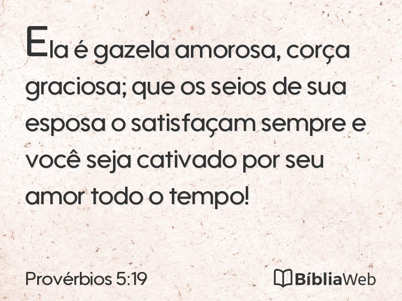 Provérbios 5:19 em imagem para compartilhar