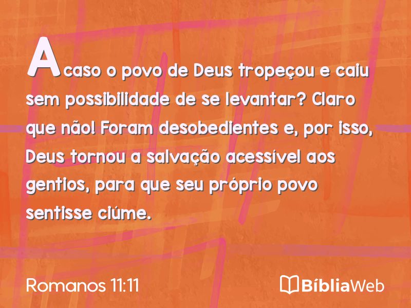 Romanos 11:11 em imagem para compartilhar