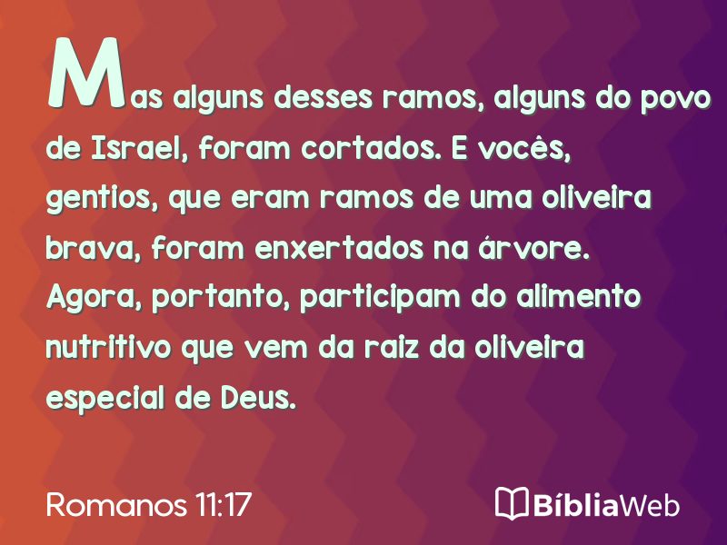 Romanos 11:17 em imagem para compartilhar