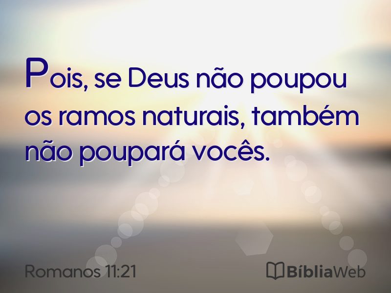 Romanos 11:21 em imagem para compartilhar