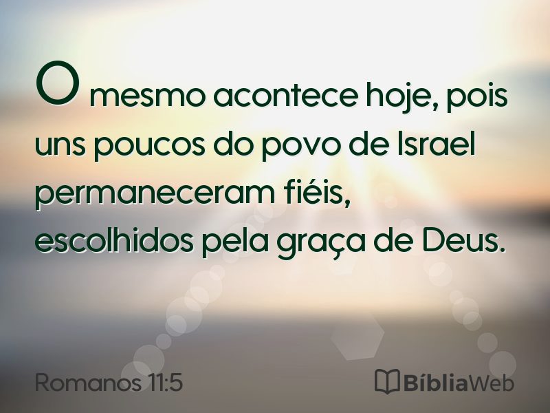 Romanos 11:5 em imagem para compartilhar