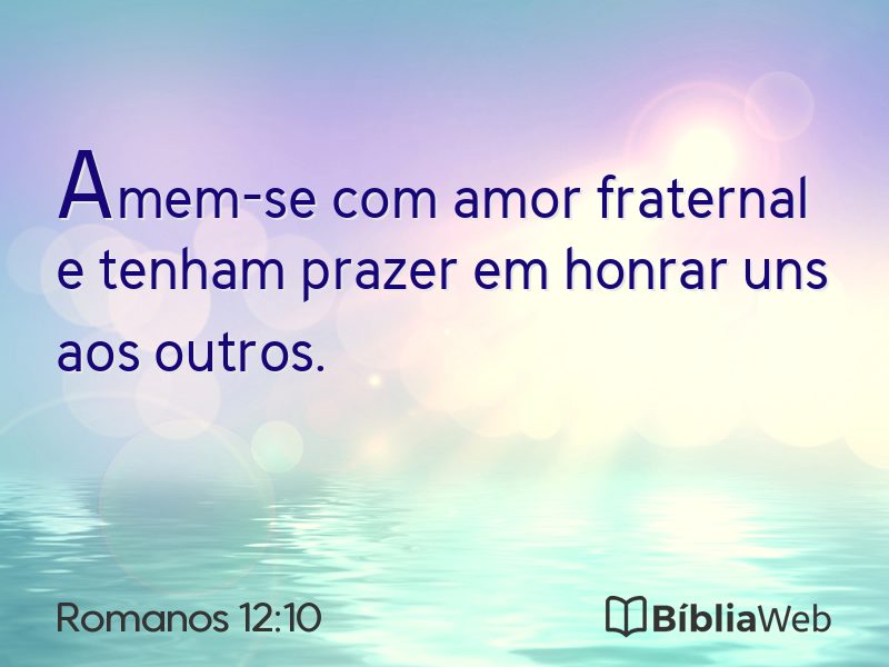 Romanos 12:10 em imagem para compartilhar