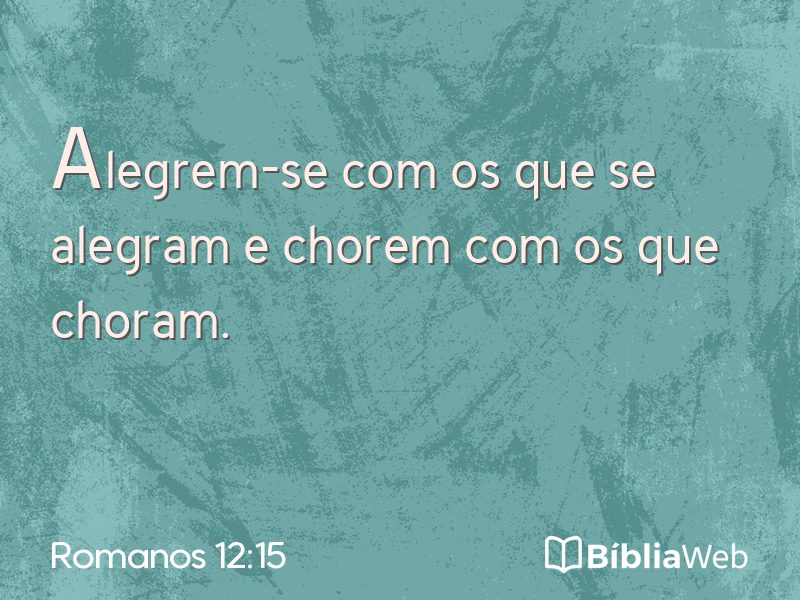 Romanos 12:15 em imagem para compartilhar